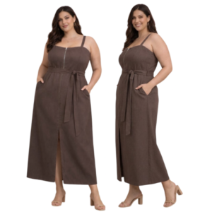 Vestido Longo Plus Size Marrante