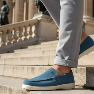 Sapatênis Loafer Masculino Couro Legítimo Slip-on Sola EVA Conforto Extremo
