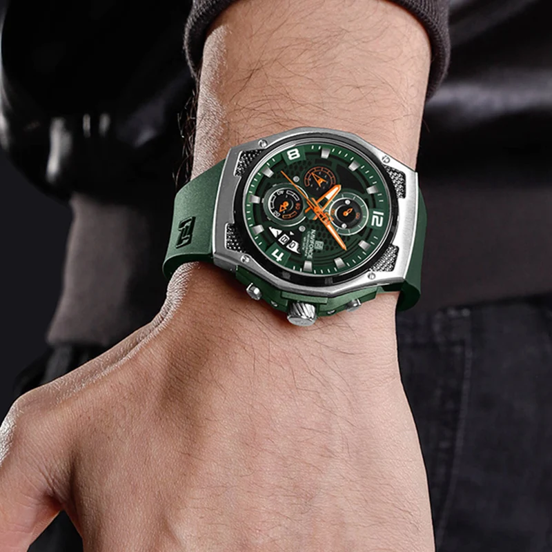 Naviforce alta qualidade de luxo original relógio masculino pulseira - Imagem 3
