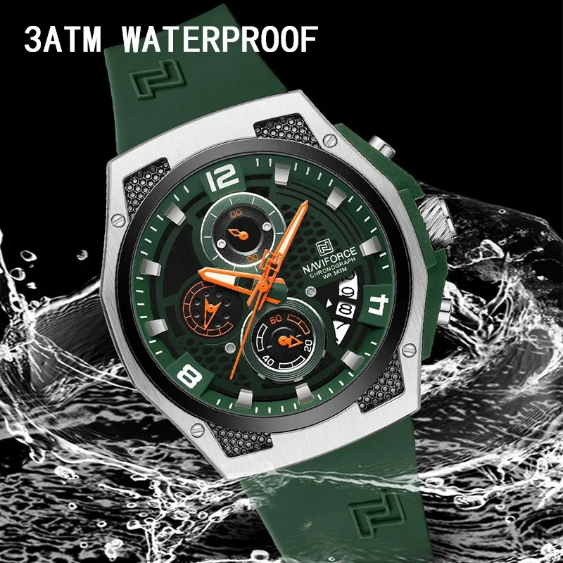 Naviforce alta qualidade de luxo original relógio masculino pulseira - Imagem 5