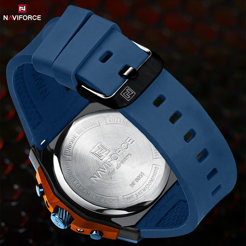 Naviforce alta qualidade de luxo original relógio masculino pulseira - Imagem 6