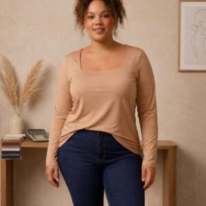 Blusa de poliamida Plus size
