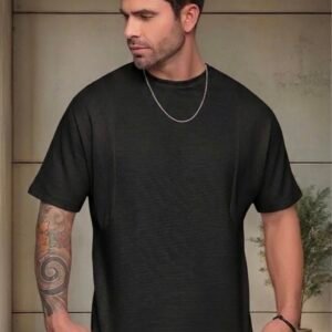 Camiseta over size texturizada streetwear