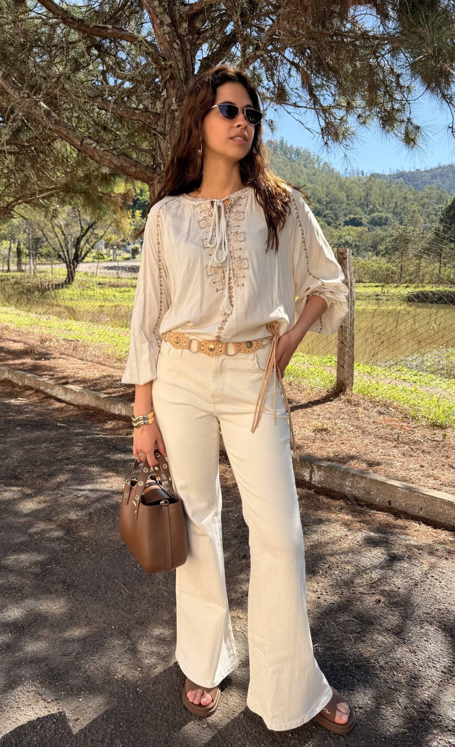 Bata Boho Chic Bordada