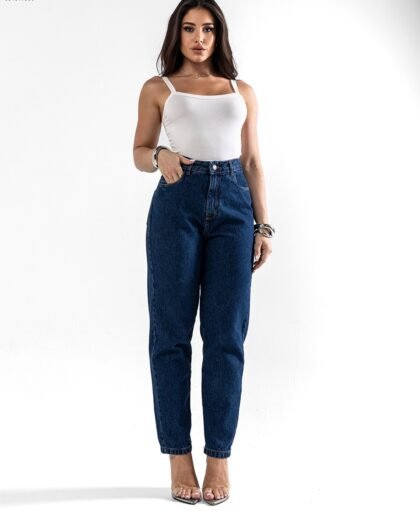 Calça Jeans Consciência Mom Escura