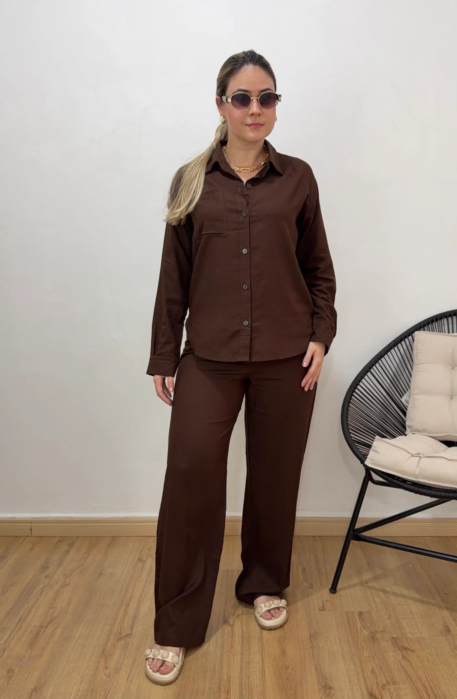 Conjunto Paola Andrade 100% linho - Imagem 5
