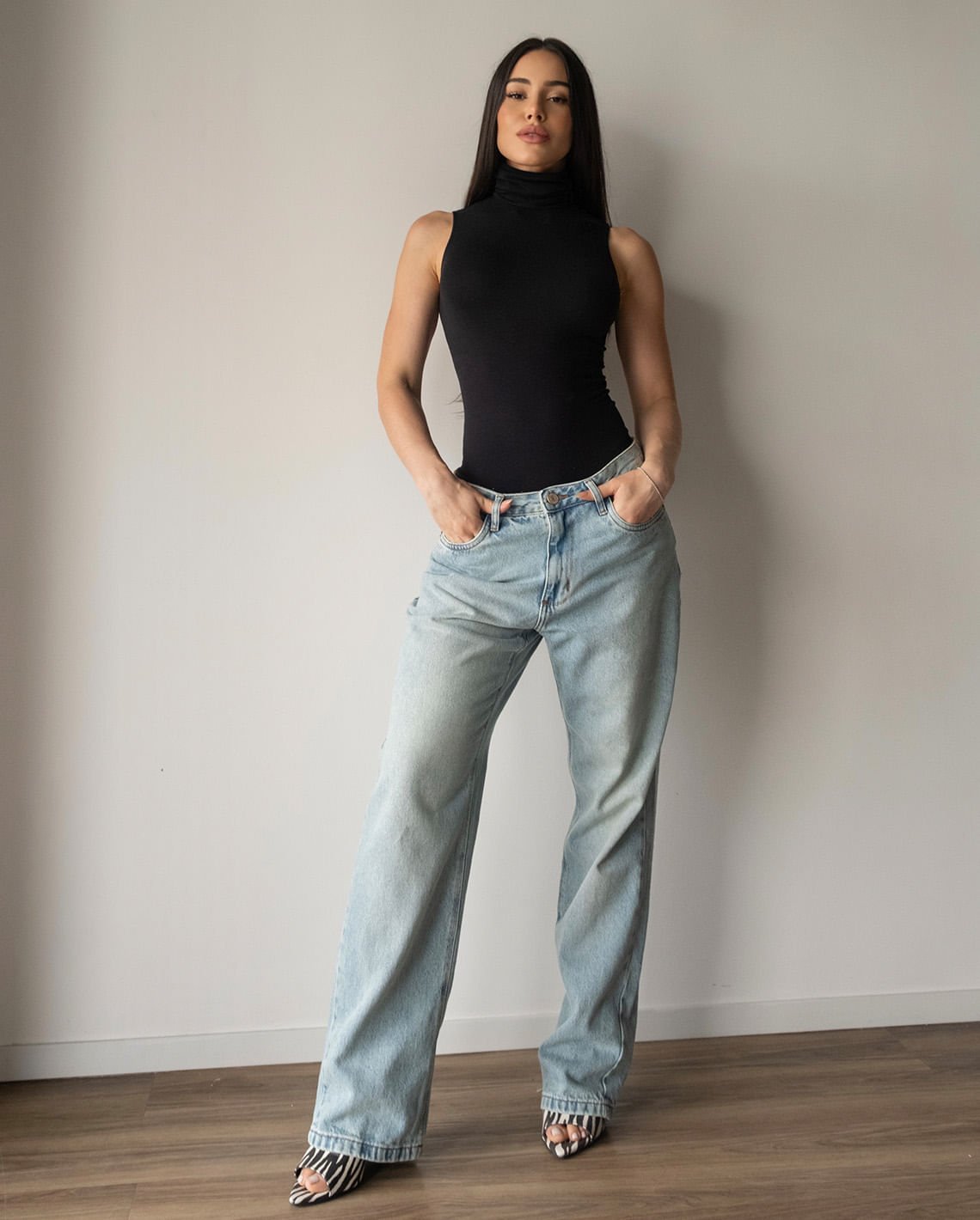 Calça Consciência Jeans Straight Fit Fem 25928 Sujinha Clara