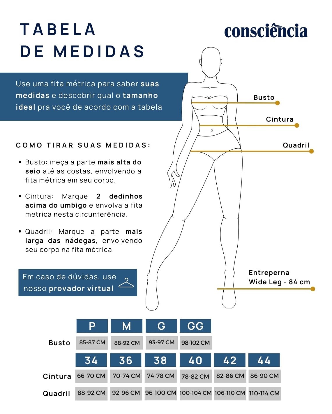 Calça Consciência Jeans Wide Leg Napoleão 25891 Escura - Imagem 5