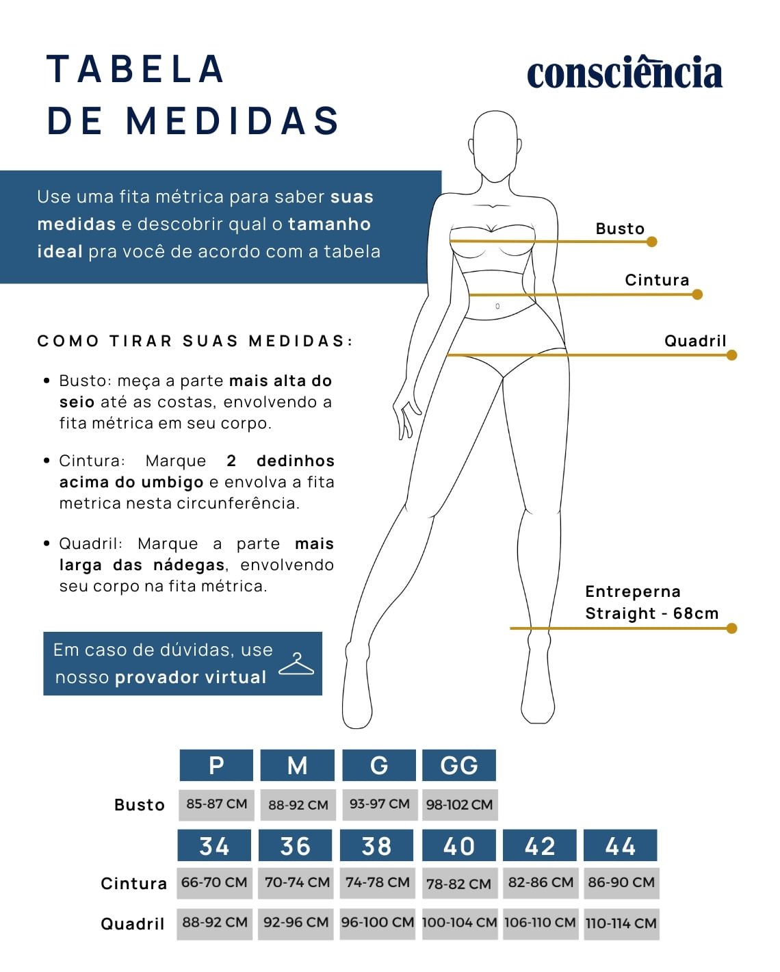 Calça Consciência Jeans Straight Fit Fem 25928 Sujinha Clara - Imagem 4